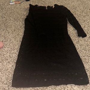 Black lace Forever 21 fitted dress